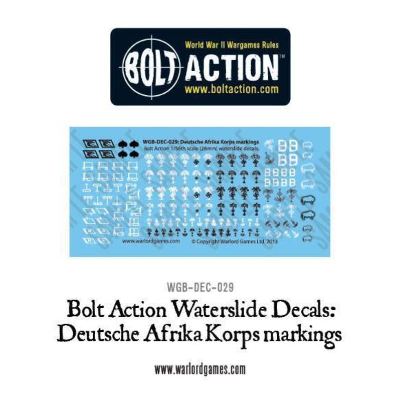 Warlord - Bolt Action Decals - Deutsche Afrika Korps