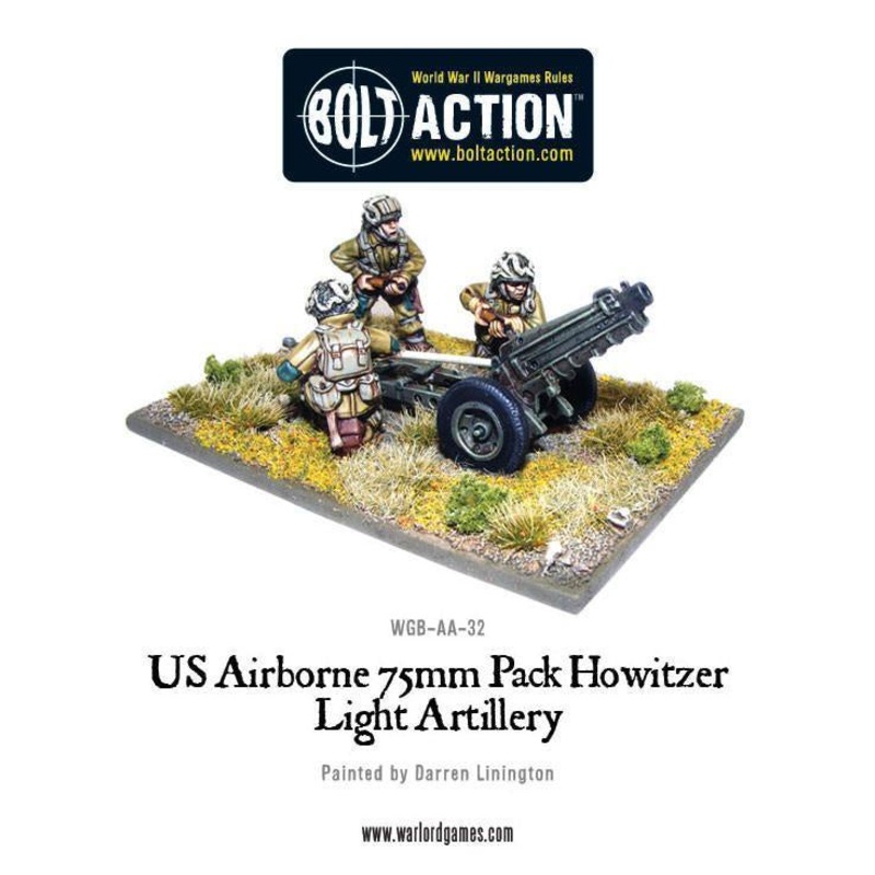 Warlord - Bolt Action  US Airborne 75mm Howitzer & Crew