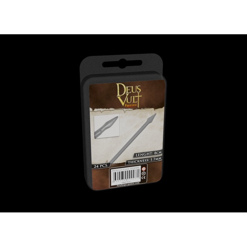 Fireforge Games - Plastic Spears / Pikes 8cm Long  1.7mm Thick