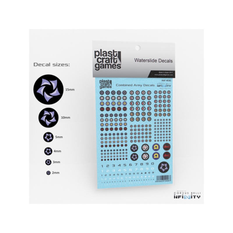 Plast Craft Games - Infinity Decals - Combined Army