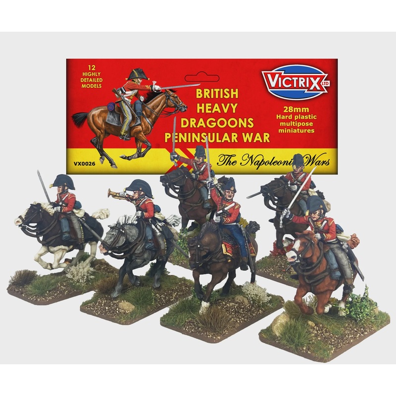 Victrix - British Heavy Dragoons Peninsular War (12 Plastic Figs.)