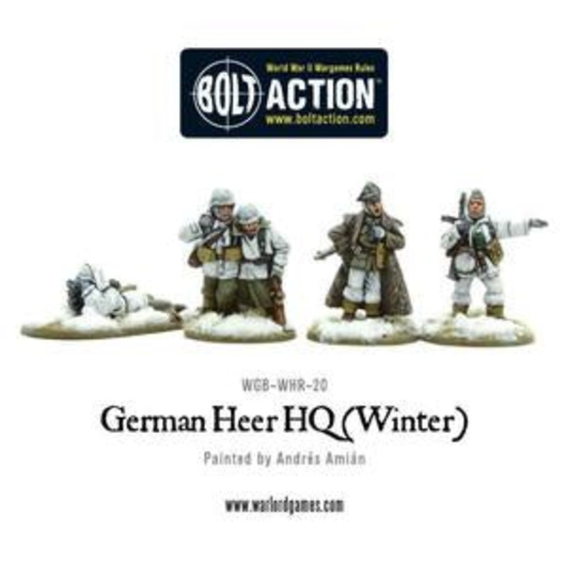 Warlord - Bolt Action  German Heer HQ (Winter)