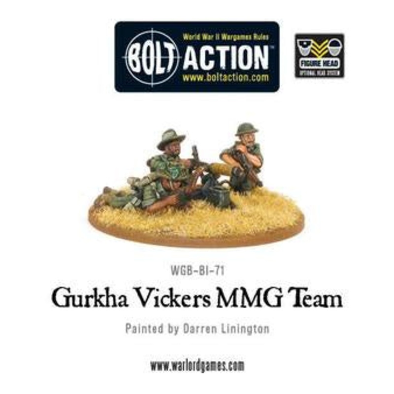 Warlord - Bolt Action  Gurkha Vickers MMG Team
