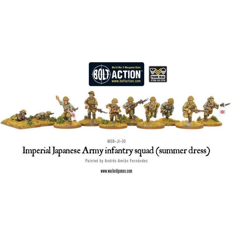 Warlord - Bolt Action  Imperial Japanese Army infantry squad (summer dress)