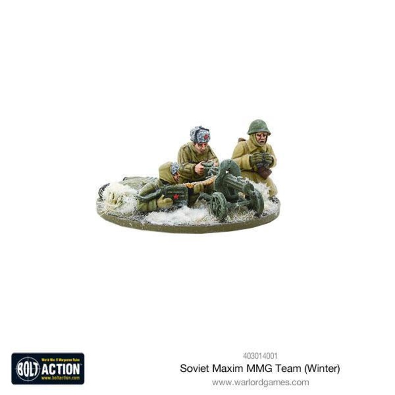 Warlord - Bolt Action  Soviet Maxim MMG Team (Winter)