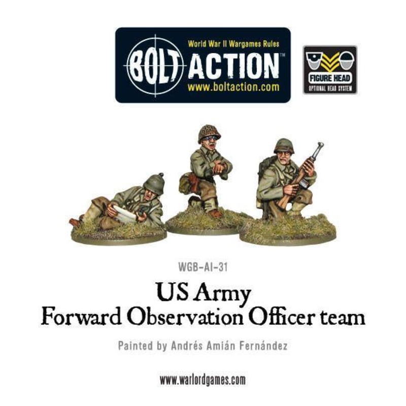 Warlord - Bolt Action  US Army Forward Observer Officers (FOO)