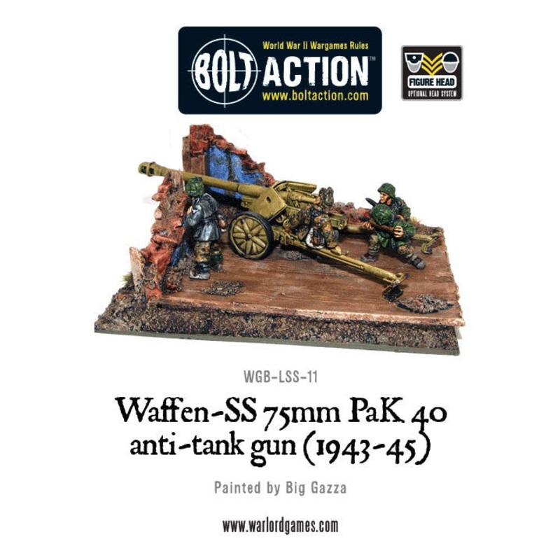 Warlord - Bolt Action  Waffen-SS 75mm PaK 40 Anti-tank Gun