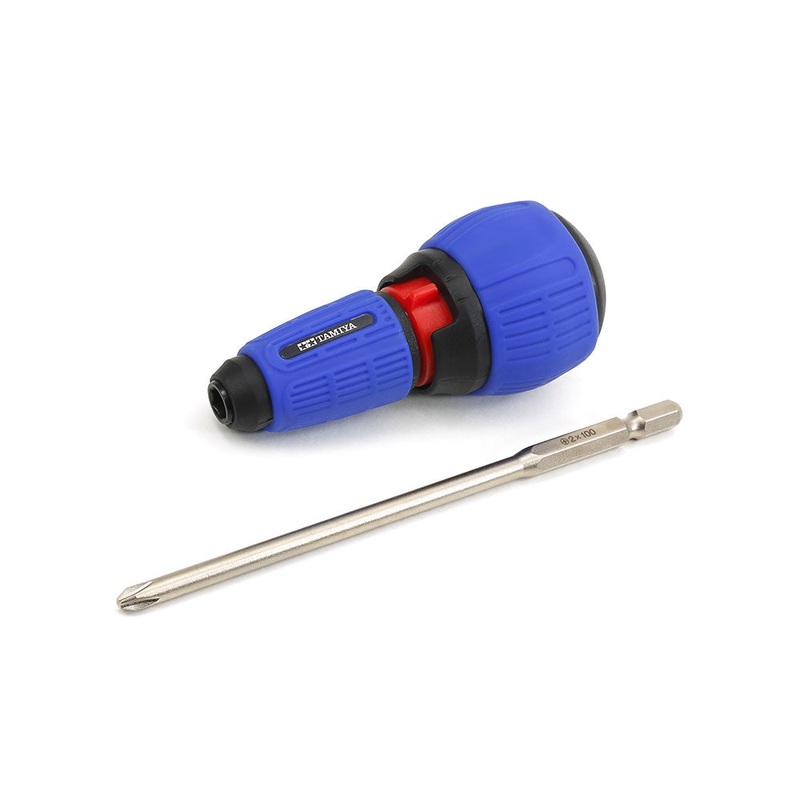 Tamiya - Ratcheting Screwdriver PRO w/(+) Bit/L