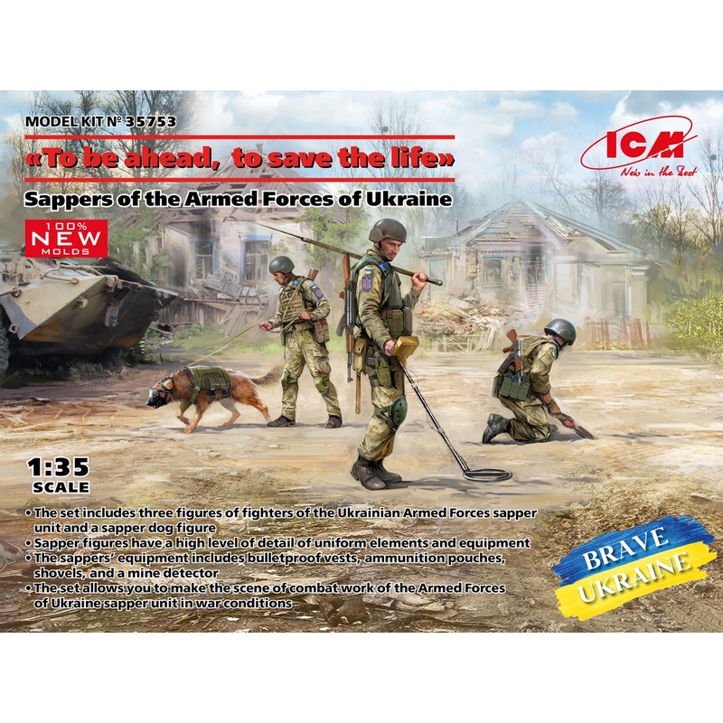 ICM - 1/35 To Be Ahead - To Save The Life - Sappers of the Armed Forces of Ukraine