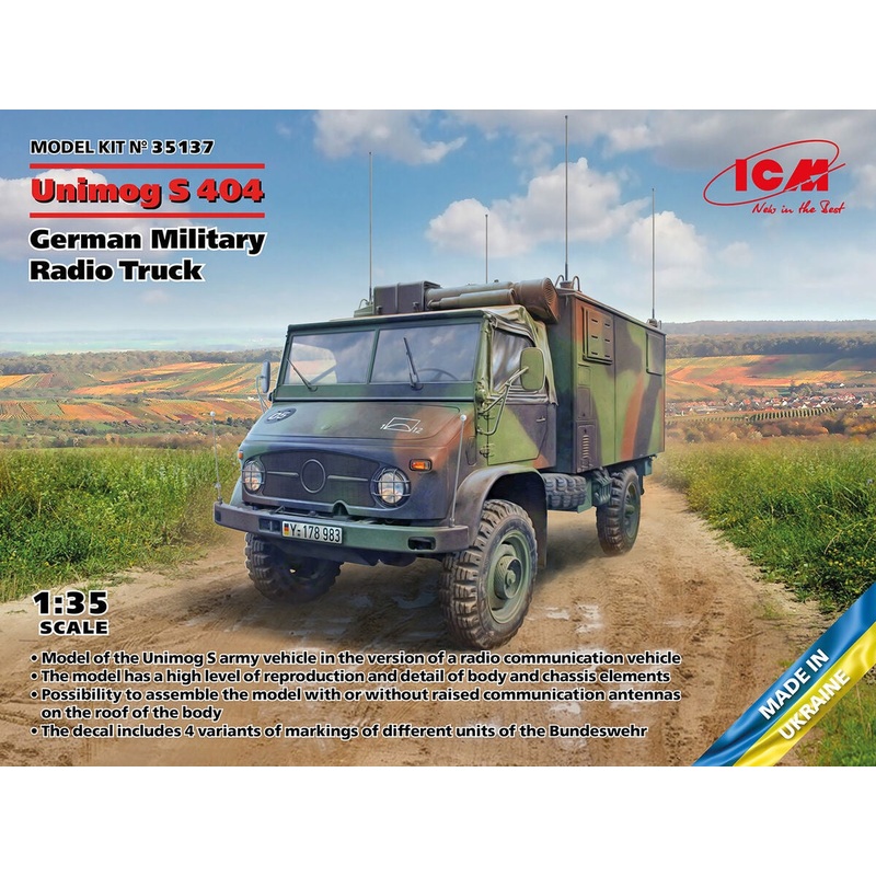 ICM - 1/35 Unimog S 404 - Radio Truck