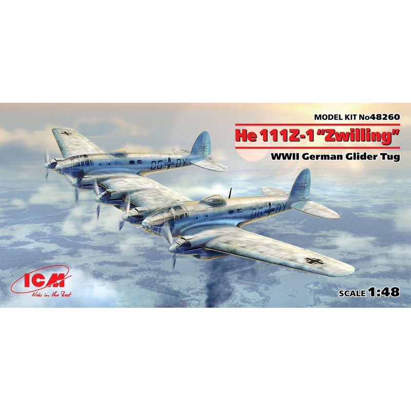 ICM - 1/48 He-111Z-1 Zwilling German Glider Tug