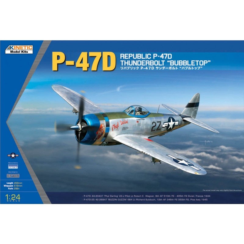 Kinetic - 1/24 P-47D Thunderbolt "Bubbletop"