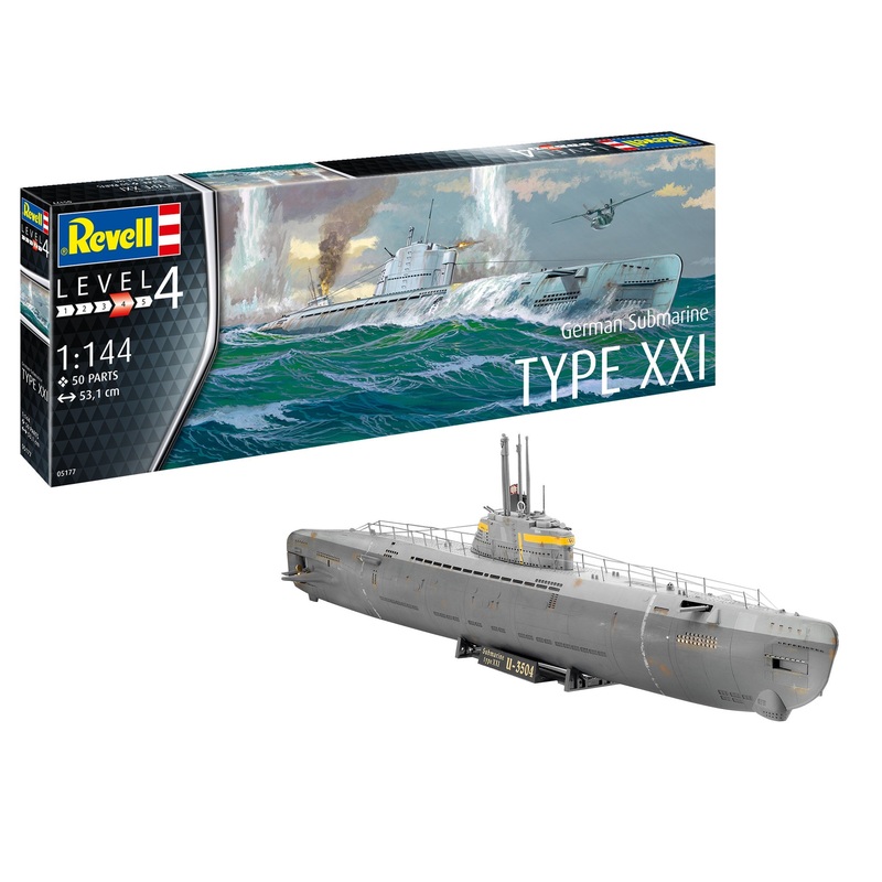 Revell - 1/144 German Submarine Type XXI