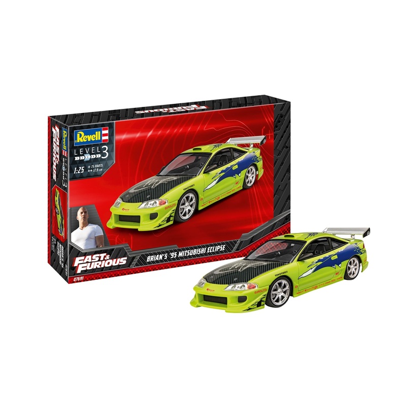 Revell - 1/25 Fast & Furious Brian's 1995 Mit. Eclipse