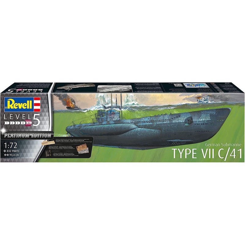 Revell - 1/72 German Submarine Type VII C/41 (Ltd Ed)