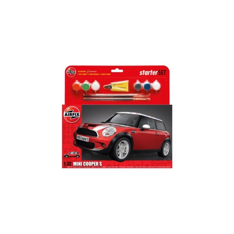 Airfix - 1/32 Mini Cooper S (Starter Set Incl.Paint)