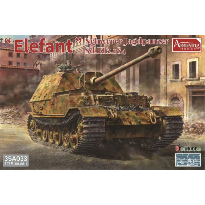 Amusing Hobby - 1/35 Schwerer Jagdpanzer Sd.Kfz.184 Elefant (Full Interior)