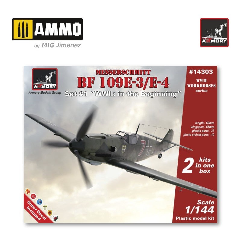 ARMORY - 1/144 Messerschmitt Bf 109E - WWII in the Beginning