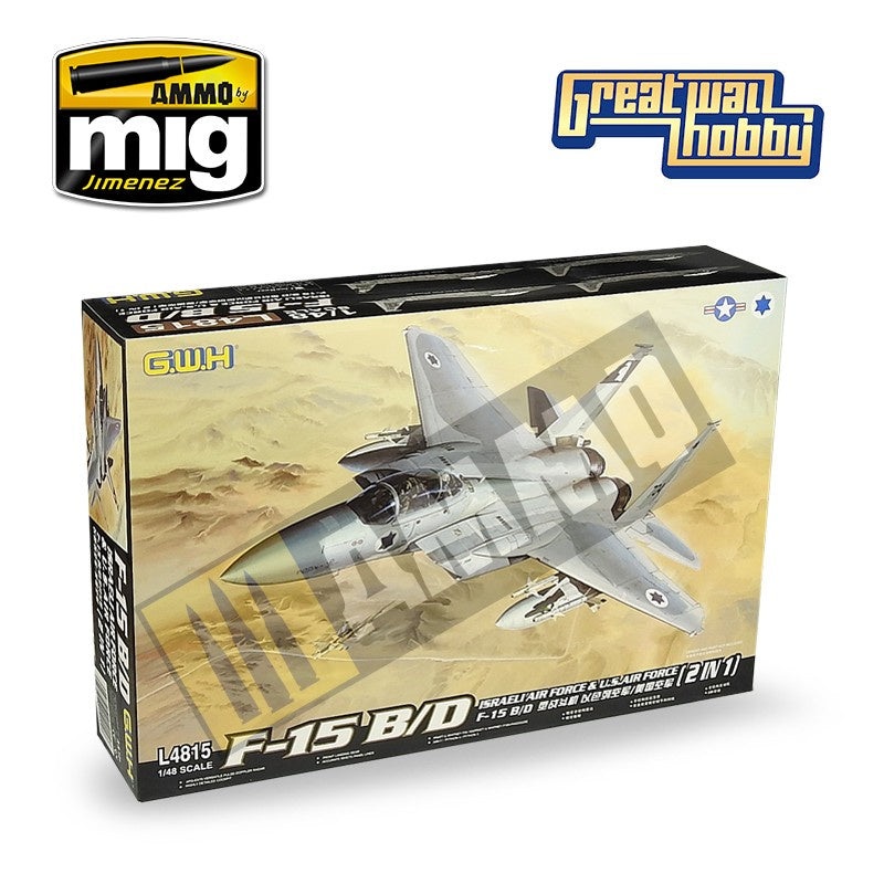 Great Wall Hobby - 1/48 F-15B/D Israeli Air Force & U.S.Air Force 2 in 1