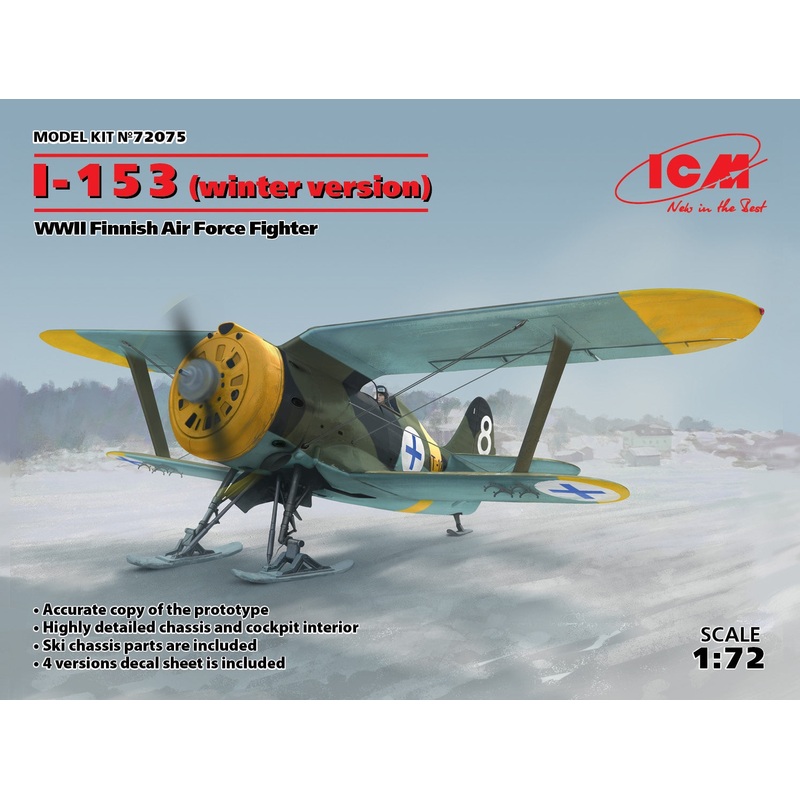 ICM - 1/72 I-153 (Winter Version) Finnish Air Force