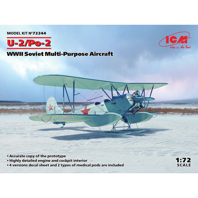 ICM - 1/72 U-2/PO-2 WWII Soviet Multi-Purpose Aircraft