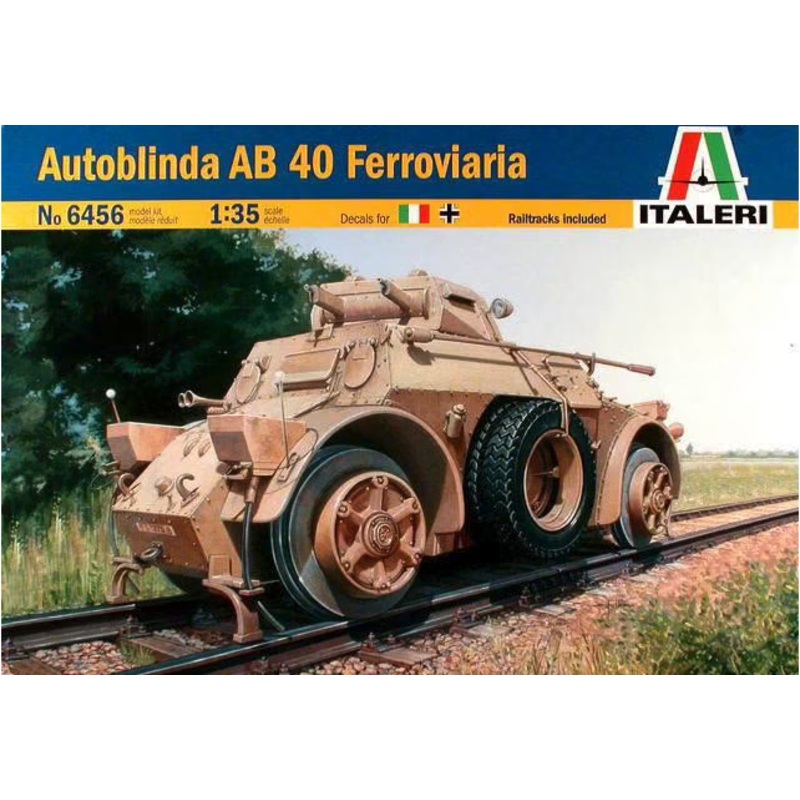 Italeri - 1/35 Autoblinda AB 40 Ferroviaria