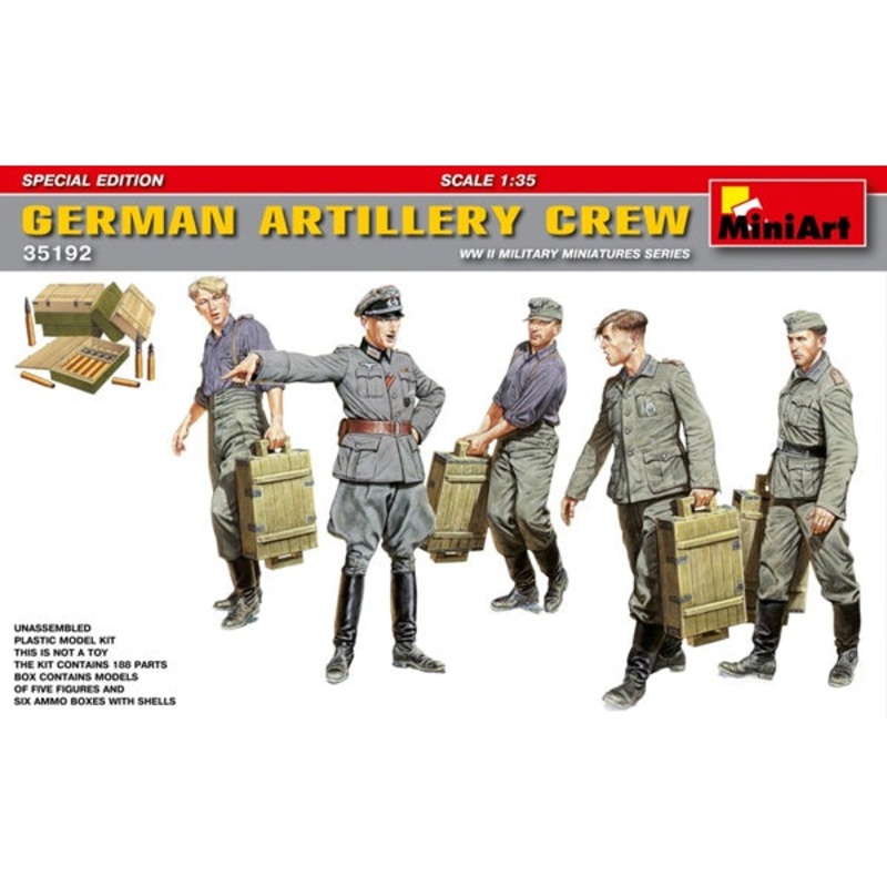 Miniart - 1/35 German Artillery Crew (Special Edition)