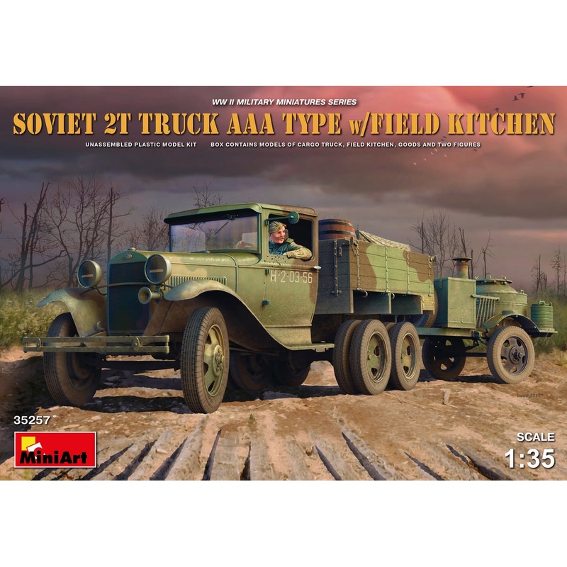 Miniart - 1/35 Soviet 2t Truck AAA Type W/Field Kitchen