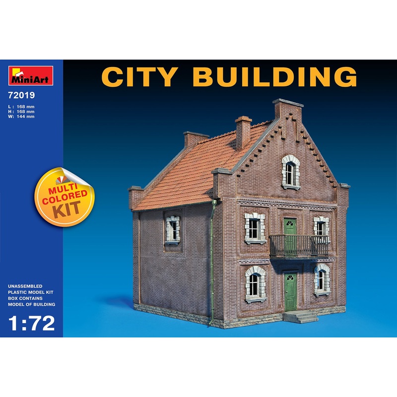Miniart - 1/72 City Building (Multi Coloured Parts)