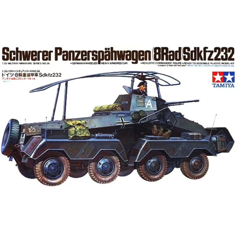 Tamiya - 1/35 Schwerer Panzerspahwagen (8Rad) Sdkfz232