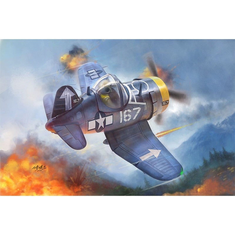 Tiger Model - Cute U.S. F4U-4 Corsair Fighter