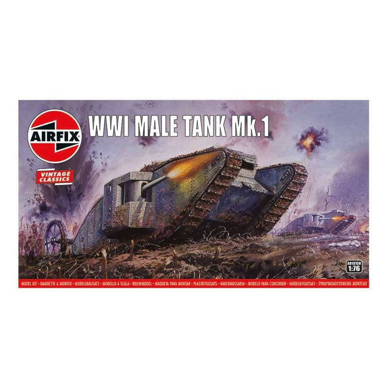 Airfix - 1/76 WWI "Male" Tank
