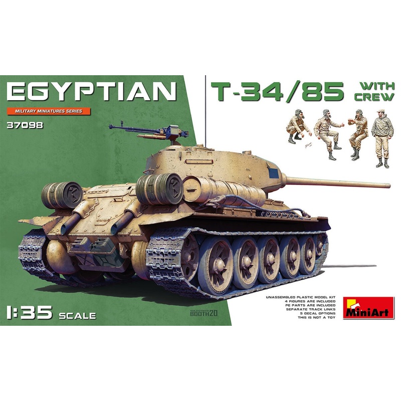Miniart - 1/35 Egyptian T-34/85 w/Crew