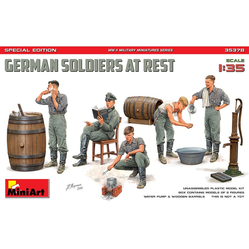 Miniart - 1/35 German Soldiers At Rest Special Edition