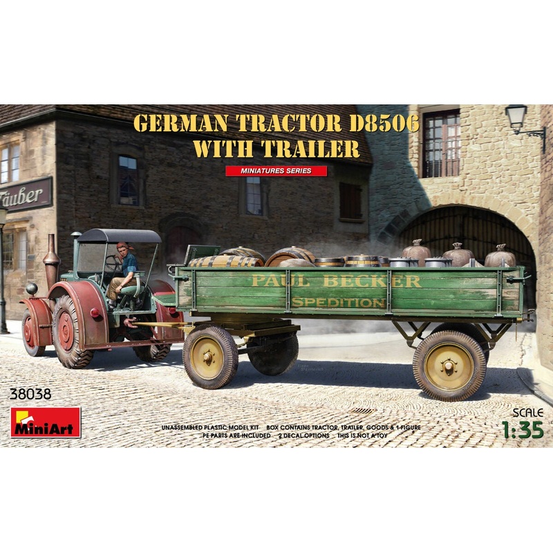 Miniart - 1/35 Tractor D8506 w/Trailer