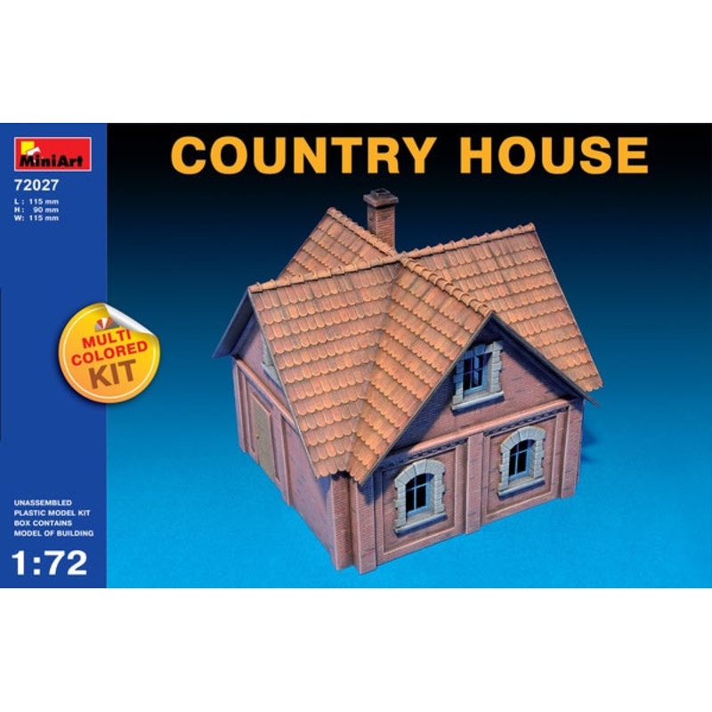 Miniart - 1/72 Country House (Multi Coloured Parts)