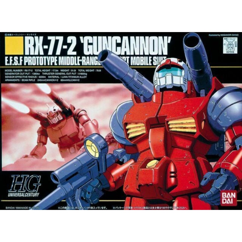 Bandai - 1/144 RX-77-2 GUNCANNON (HG)