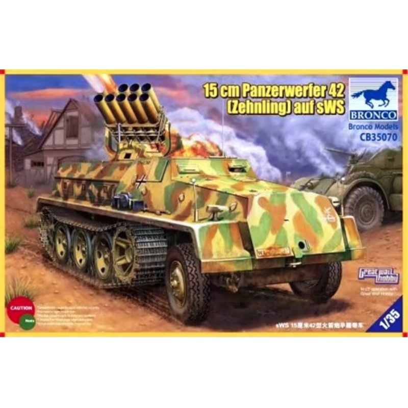 Bronco - 1/35 15cm Panzerwerfer 42 (Zehnling) auf sWS Half-Track