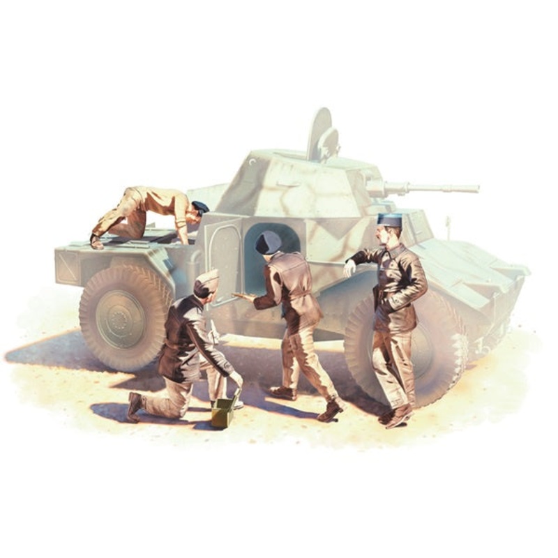 ICM - 1/35 French Armored Vehicle Crew 1940 4 Figures