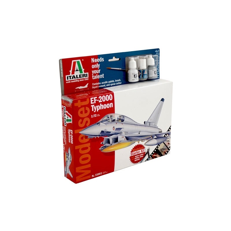 Italeri - 1/72 Ef-2000 Typhoon  (Modelset incl. Paint & Glue)
