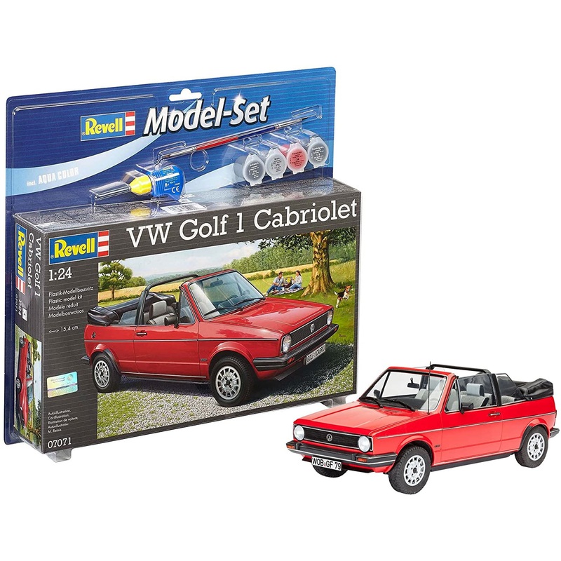 Revell - 1/24 Volkswagen Golf 1 Cabrio (Model Set Incl. Paint)