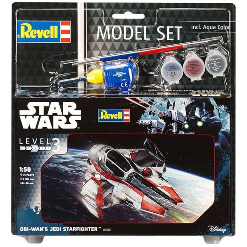 Revell - 1/58 Obi-Wan's Jedi Starfighter (Set Incl. Paint)