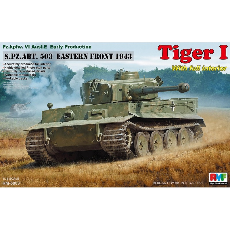 RFM - 1/35 Pz.kpfw.VI Ausf.E "Tiger I" (Early Prod) w/Full Interior
