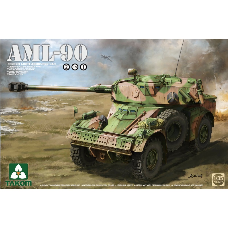 Takom - 1/35 AML-90 Armoured Car (South African / French)