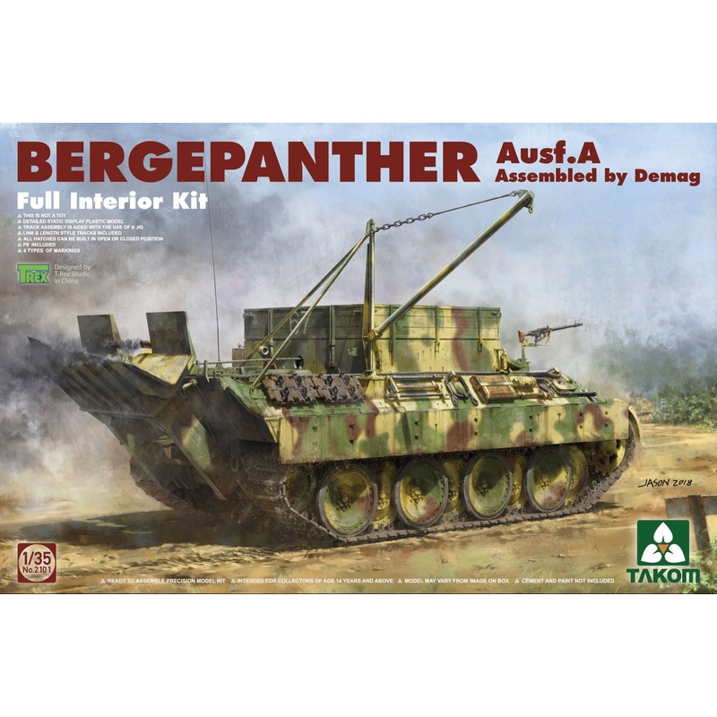 Takom - 1/35 Bergepanther Ausf.A Demag prod. w/Interior