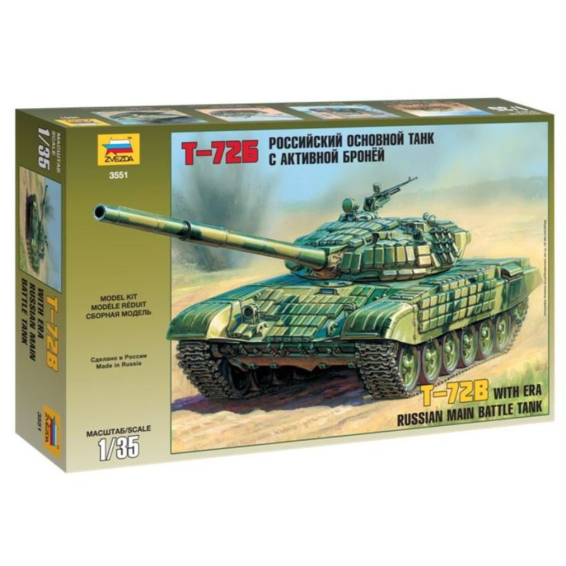 Zvezda - 1/35 T-72B w/ERA Russian Main Battle Tank