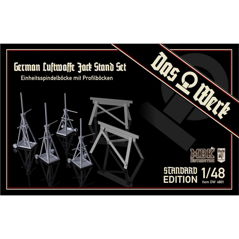 Das Werk - 1/48 Luftwaffe Jack Stand Set w/ Saw Horses -SE