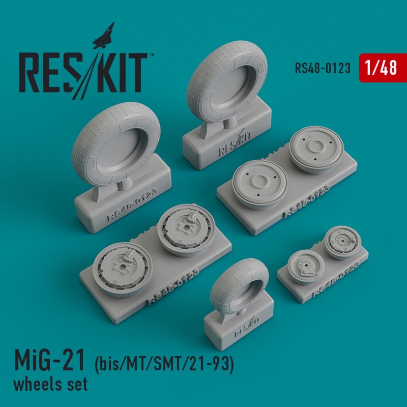 Reskit - 1/48 MiG-21 (bis/MT/SMT/21-93) Wheels Set (RS48-0123)