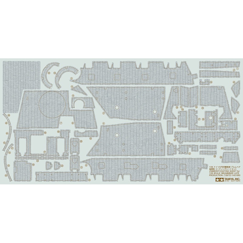 Tamiya - Zimmerit Sheet for 1/35 Brummbar Late Production
