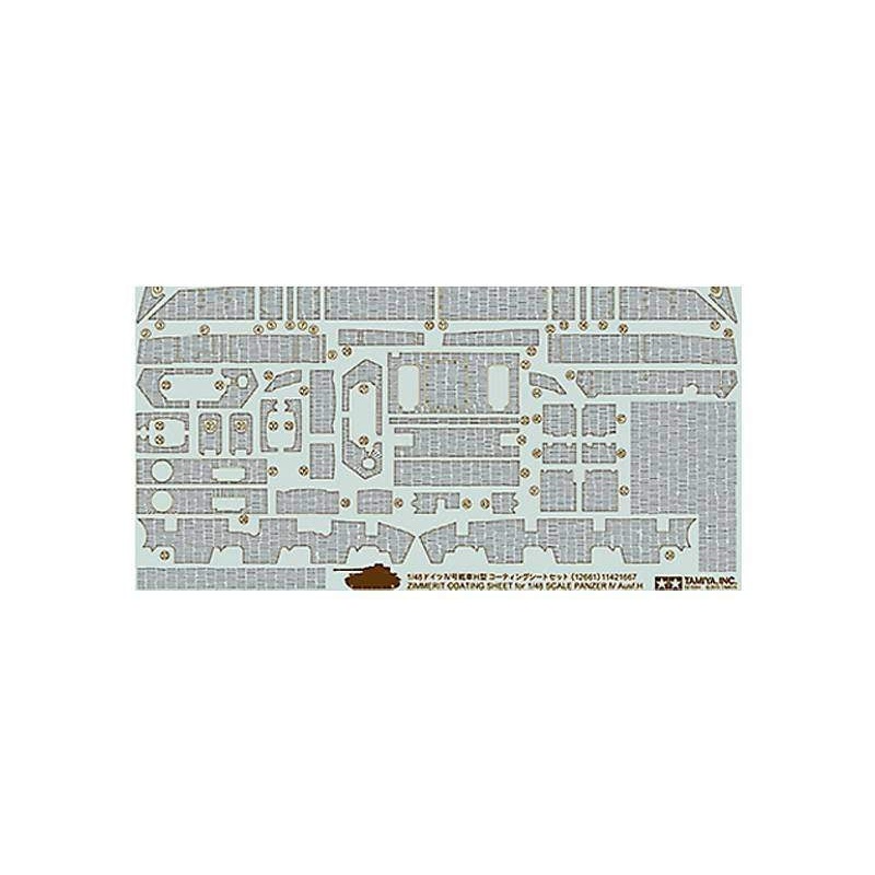 Tamiya - Zimmerit Sheet for 1/48 Panzer IV H